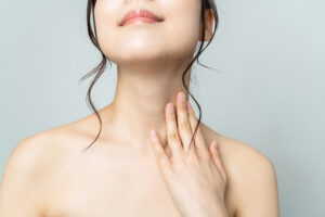 Woman's slim neck from CoolSculpting in La Jolla, CA