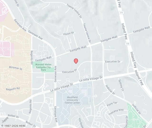 Location Map: 4510 Executive Drive, Suite 103 San Diego, California 92121